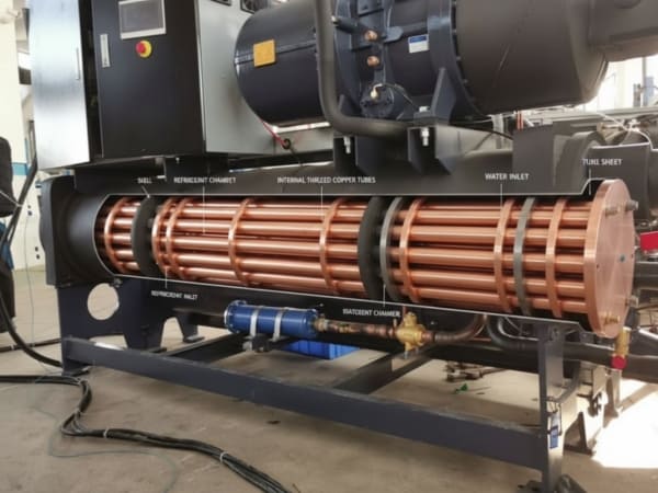 Before: External thread condenser.